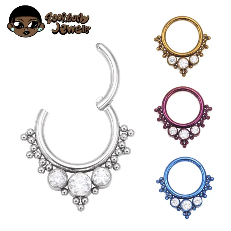 Body Jewelry Quality - حلقة أنف وآذان ملحومة من التيتانيوم