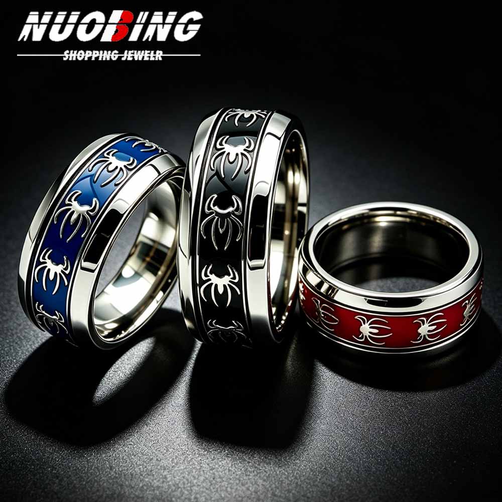 Body Jewelry Wholesale - خاتم عنكبوت جديد بتصميم عتيق على
