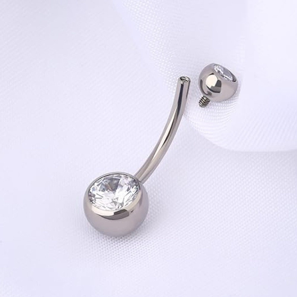 Body Jewelry Quality - عالية الجودة مادة التيتانيوم البطن زر