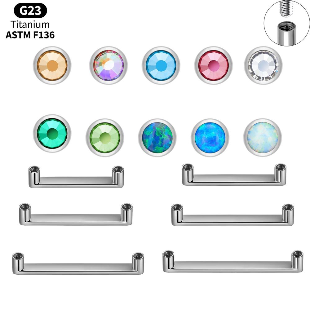 Body Jewelry Implants - أقراط تيتانيوم ASTM F136 ديرمال أنكور