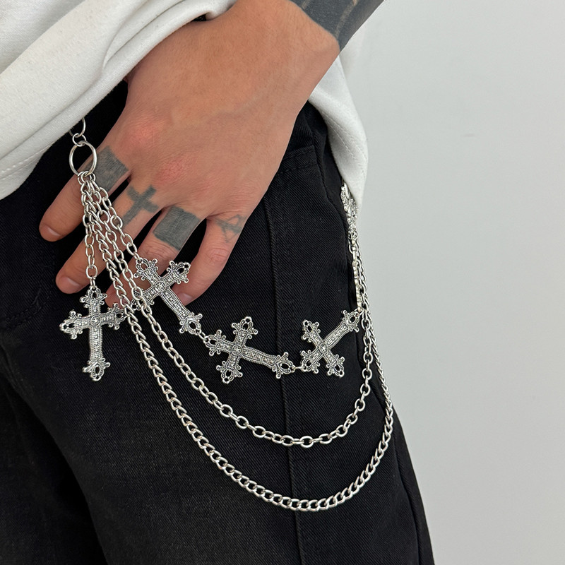Body Jewelry Men - موضة الشرير السراويل المعدنية سلسلة الهيب