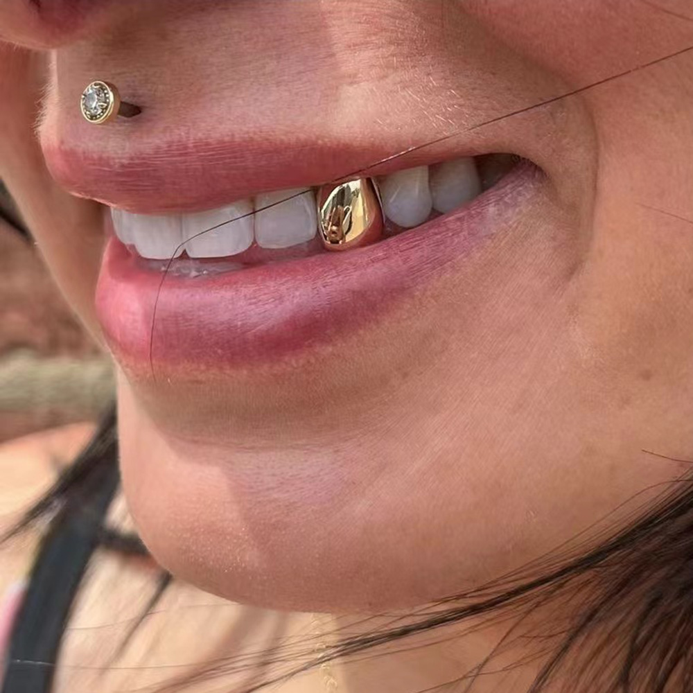 Body Jewelry Men - RACHELZ الهيب هوب كلاسيكي واحد الأسنان