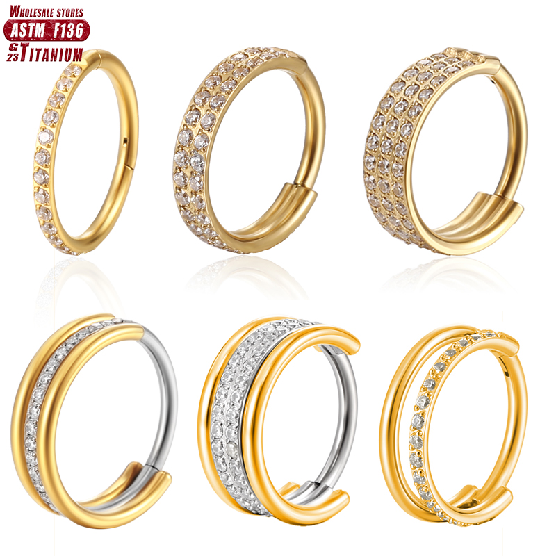 Body Jewelry Implants - F136 التيتانيوم الأنف الدائري زرع الصف
