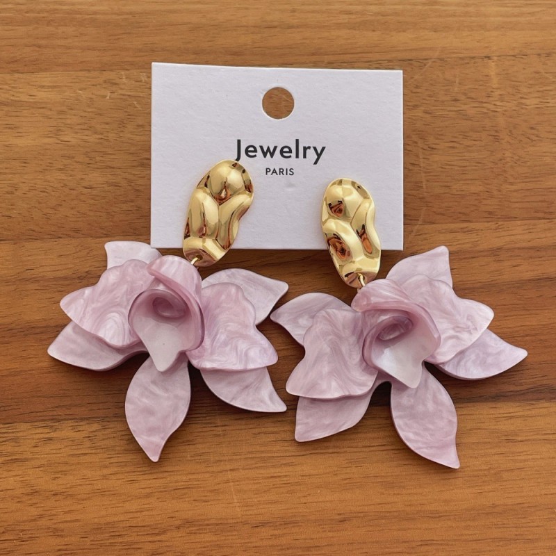 Body Jewelry Wholesale - أقراط زهور الغاردينيا الفريدة بتصميم أنيق،