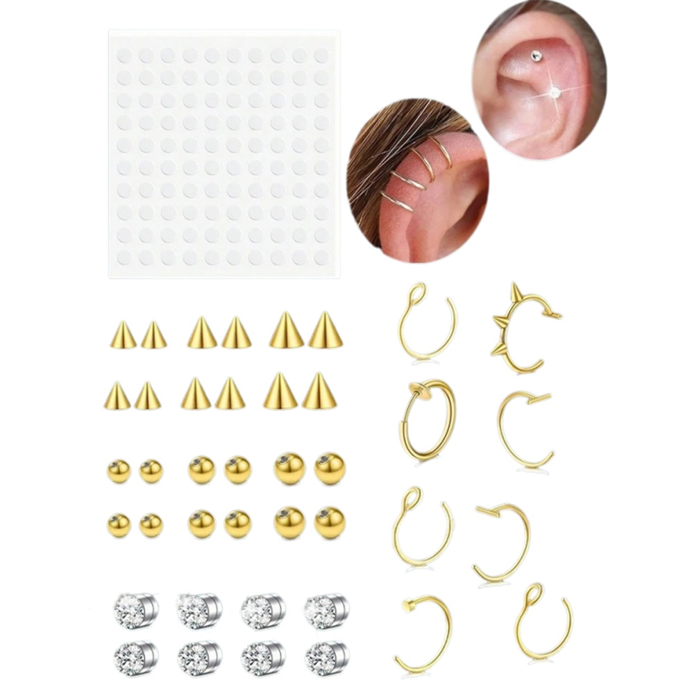 Body Jewelry Nose - حلقات أنف وفواصل أنفية وهمية للنساء،
