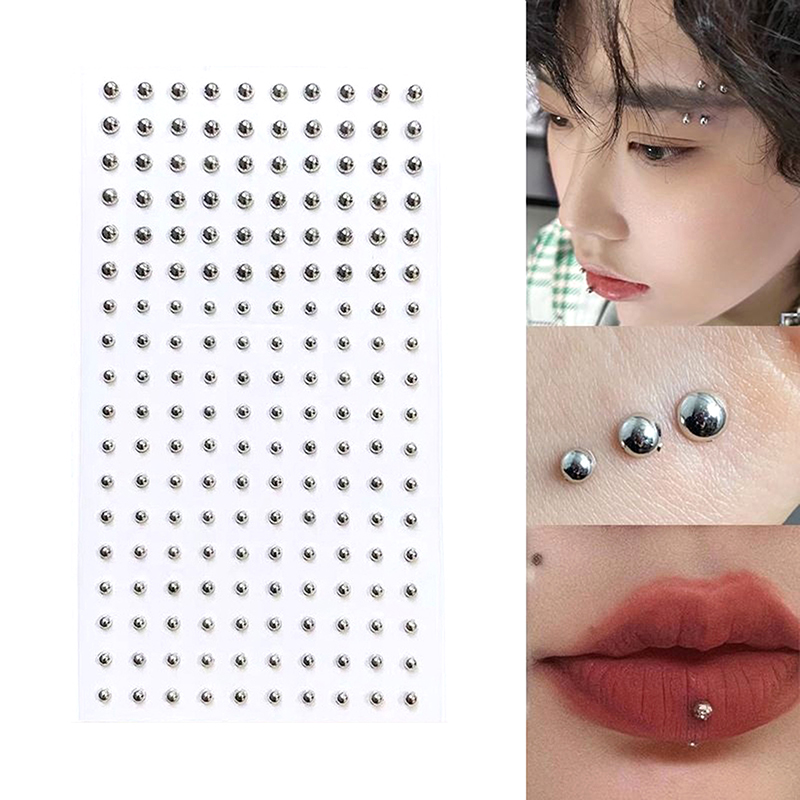 Body Jewelry Nose - الماس ملصق وهمية الأنف مسمار الذاتي