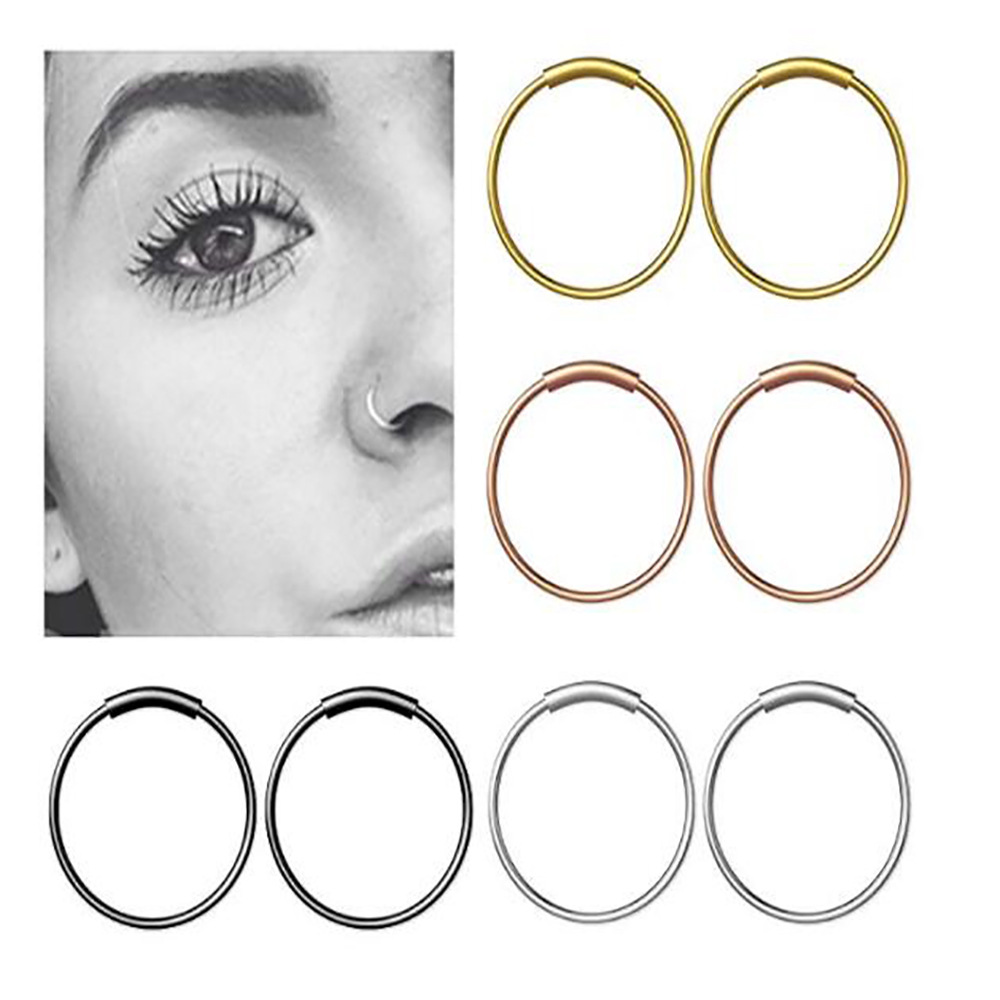 Body Jewelry Nose - 3 قطع/مجموعة حلقات مستمرة بدون درزات