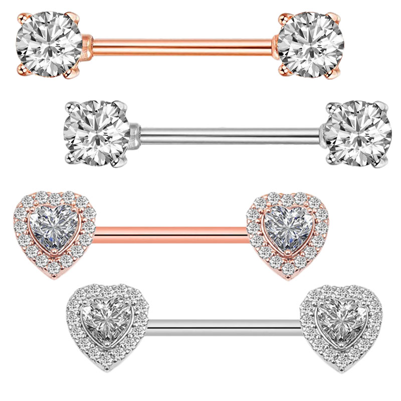 Body Jewelry Quality - 2 قطعة الأزياء عالية الجودة الزركون