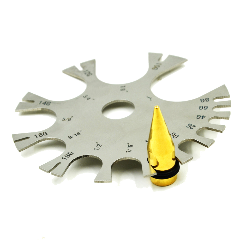 أداة قياس من الفولاذ المقاوم ل - مراجعة Body Jewelry Gauge To Mm وسعره