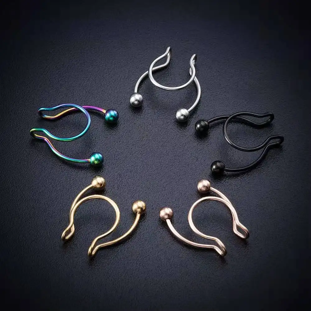 U على شكل حلقة الأنف وهمية الو - مراجعة Body Jewelry Nose وسعره