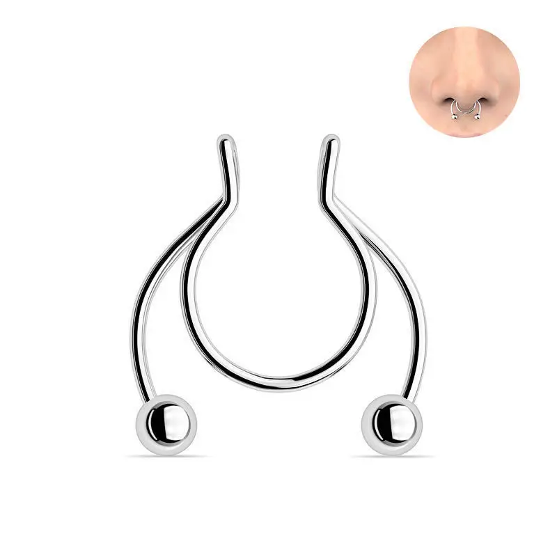 U على شكل حلقة الأنف وهمية الو - مراجعة Body Jewelry Nose وسعره
