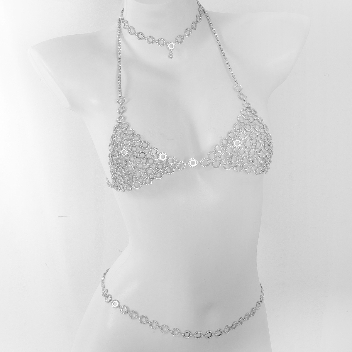 طقم سلسلة خصر حمالة صدر من ثلا - مراجعة Body Jewelry Necklace وسعره