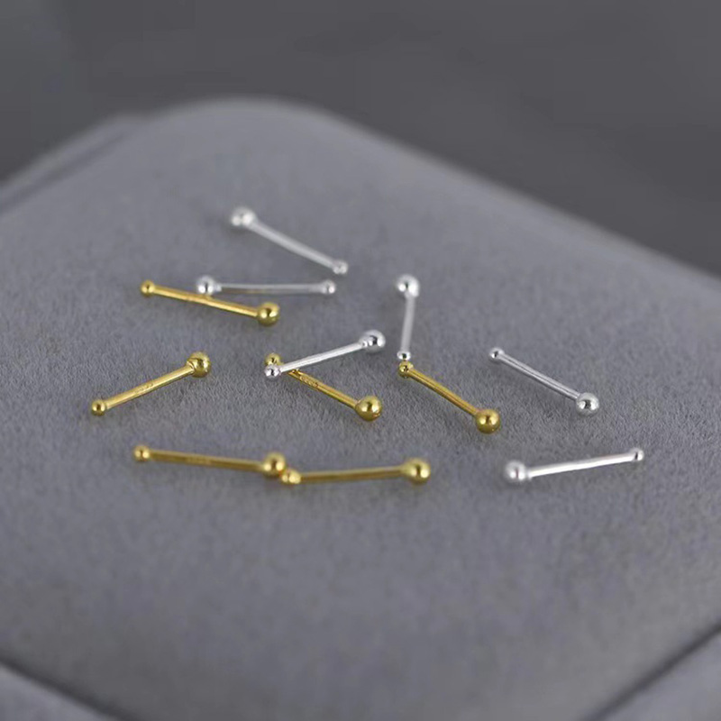 2 قطعة ثقب الأذن الفضة إبرة ال - مراجعة Body Jewelry Implants وسعره