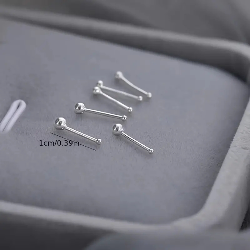 2 قطعة ثقب الأذن الفضة إبرة ال - مراجعة Body Jewelry Implants وسعره