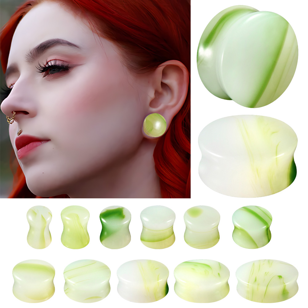 1/2/22 قطعة الزجاج والحجر جولة - مراجعة Body Jewelry Tunnels وسعره