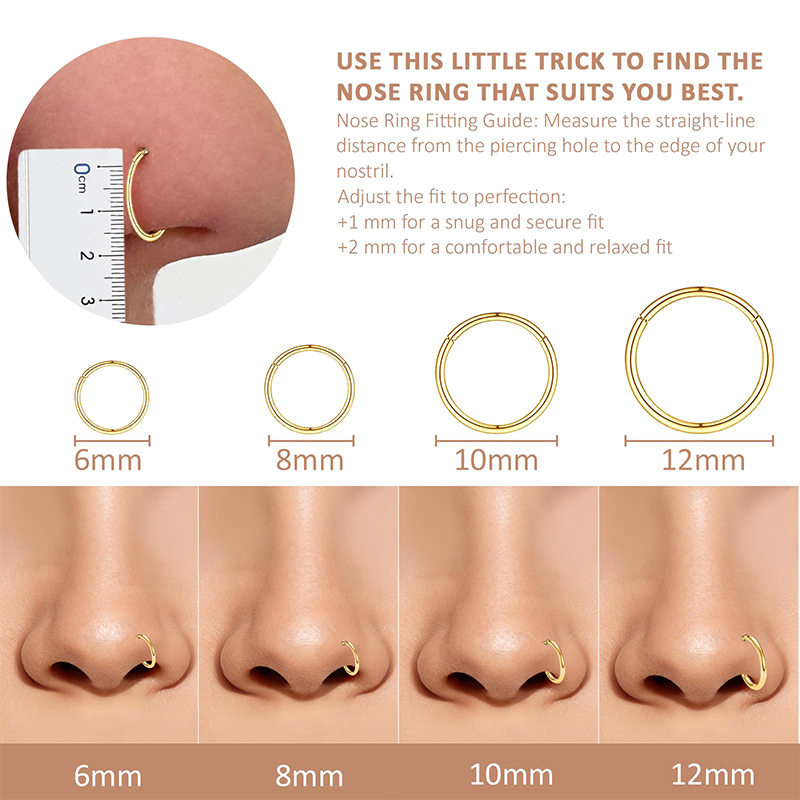 حلقات أنف وفواصل أنفية من الفو - مراجعة Body Jewelry Nose وسعره