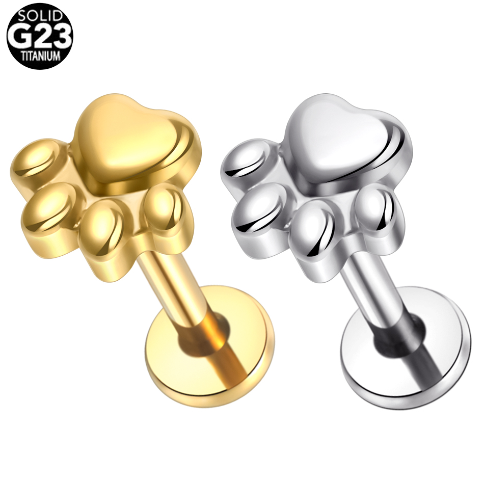 أقراط مرصعة بطبعة تيتانيوم من  - مراجعة Body Jewelry Implants وسعره