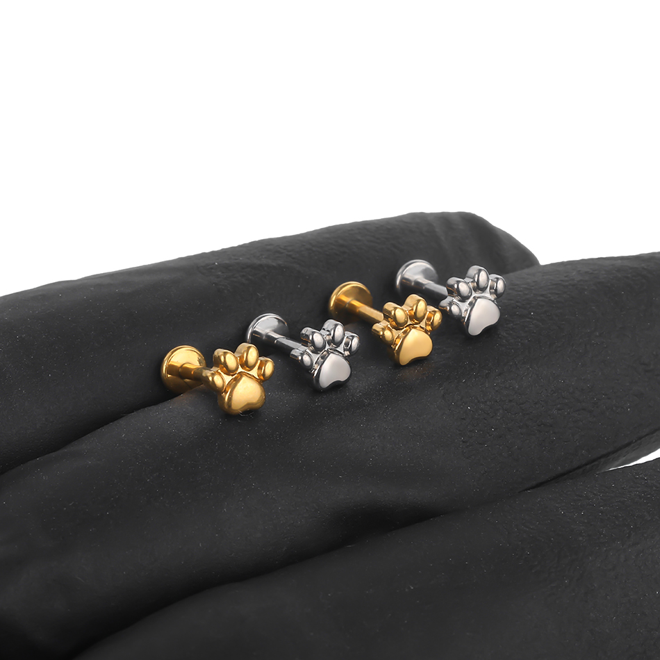 أقراط مرصعة بطبعة تيتانيوم من  - مراجعة Body Jewelry Implants وسعره