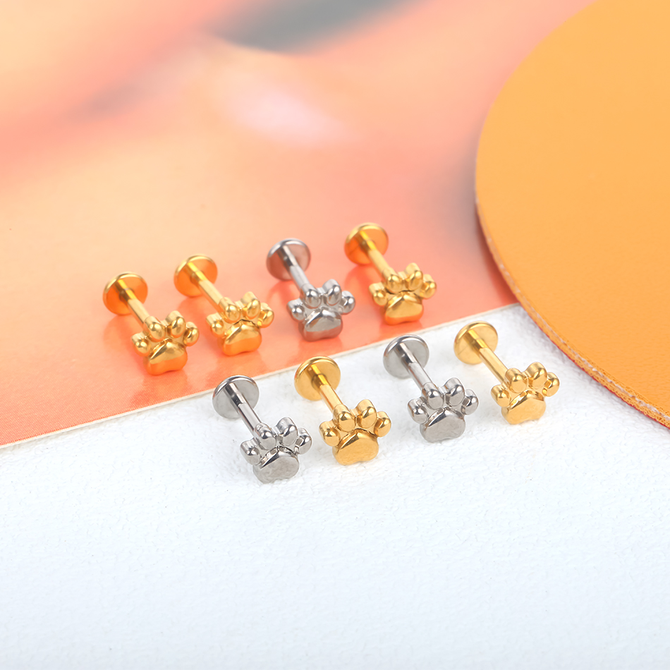 أقراط مرصعة بطبعة تيتانيوم من  - مراجعة Body Jewelry Implants وسعره