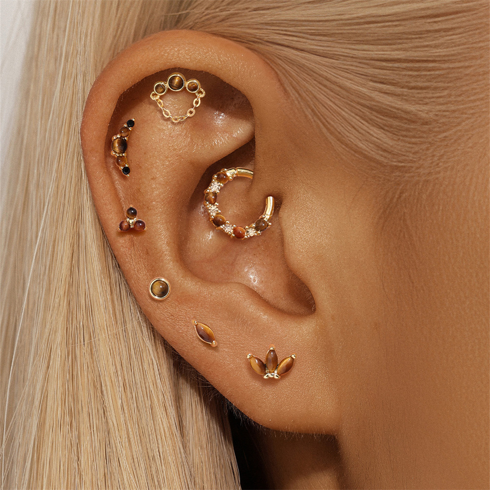 Glowshe 100% 925 فضة عين النمر - مراجعة Body Jewelry Quality وسعره