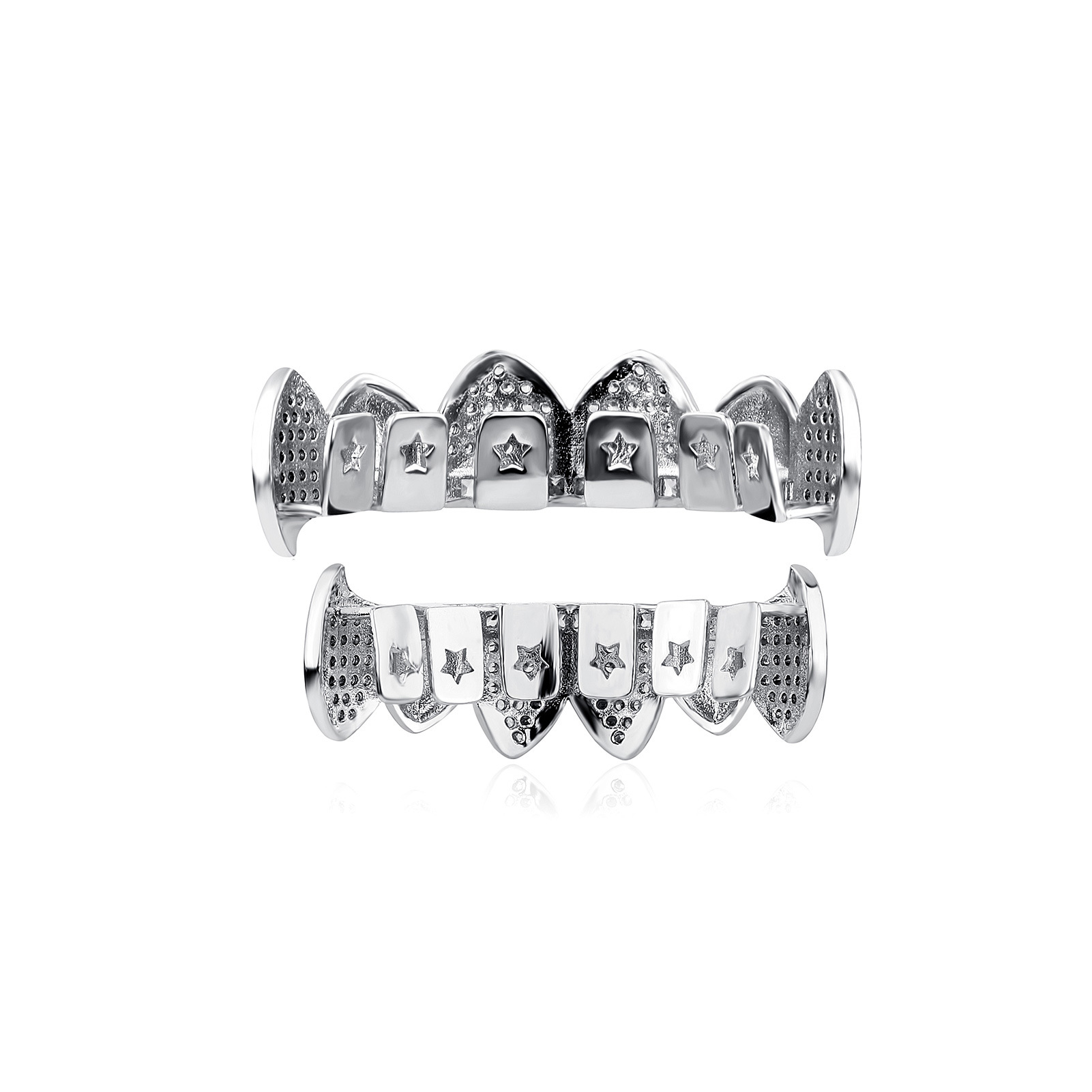 أطقم أسنان مطلية بالذهب بتصميم - مراجعة Body Jewelry Wholesale وسعره