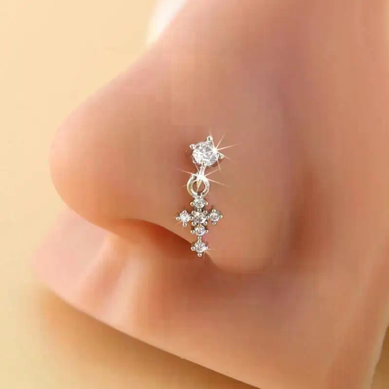 حلقات أنف متدلية للنساء، مجوهر - مراجعة Body Jewelry Tunnels وسعره