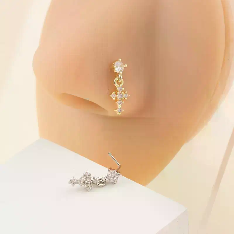 حلقات أنف متدلية للنساء، مجوهر - مراجعة Body Jewelry Tunnels وسعره