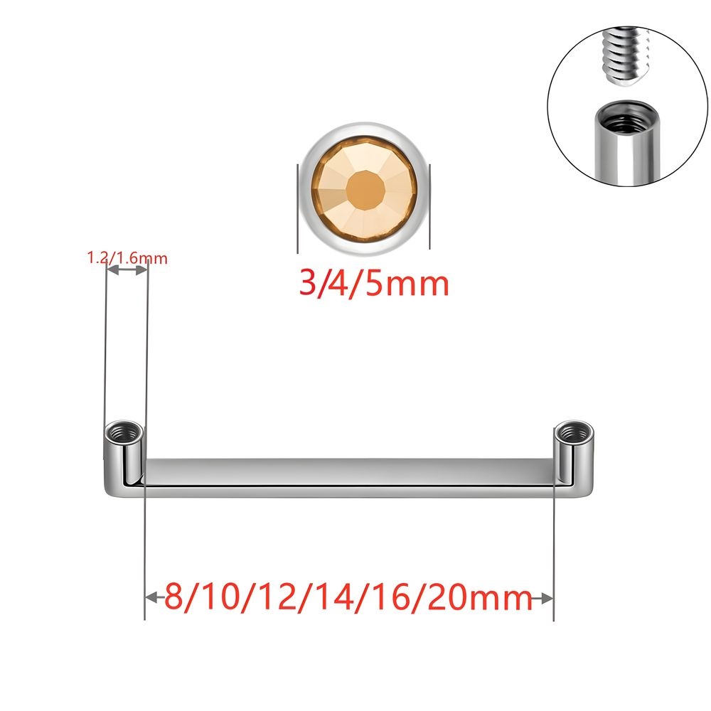 أقراط تيتانيوم ASTM F136 ديرما - مراجعة Body Jewelry Implants وسعره