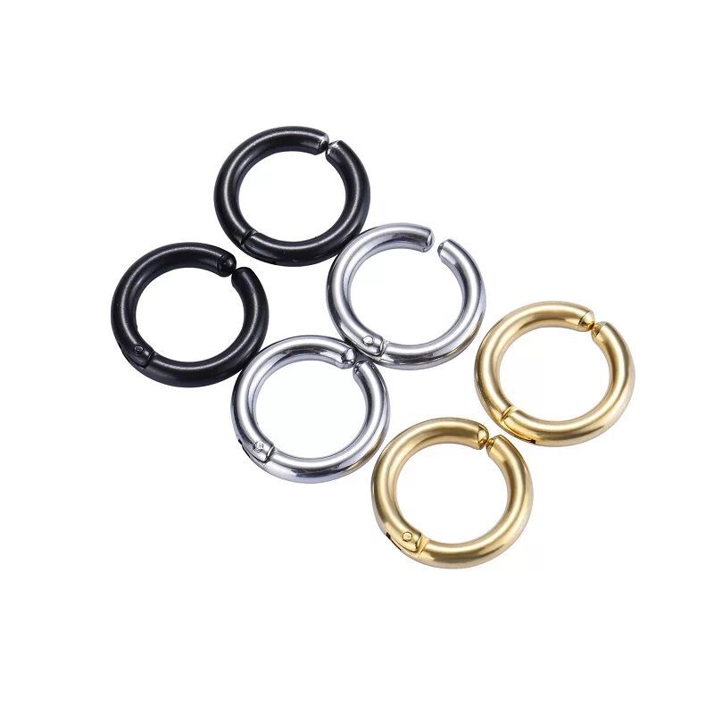 وهمية Huggie هوب أقراط للرجال  - مراجعة Body Jewelry Tunnels وسعره