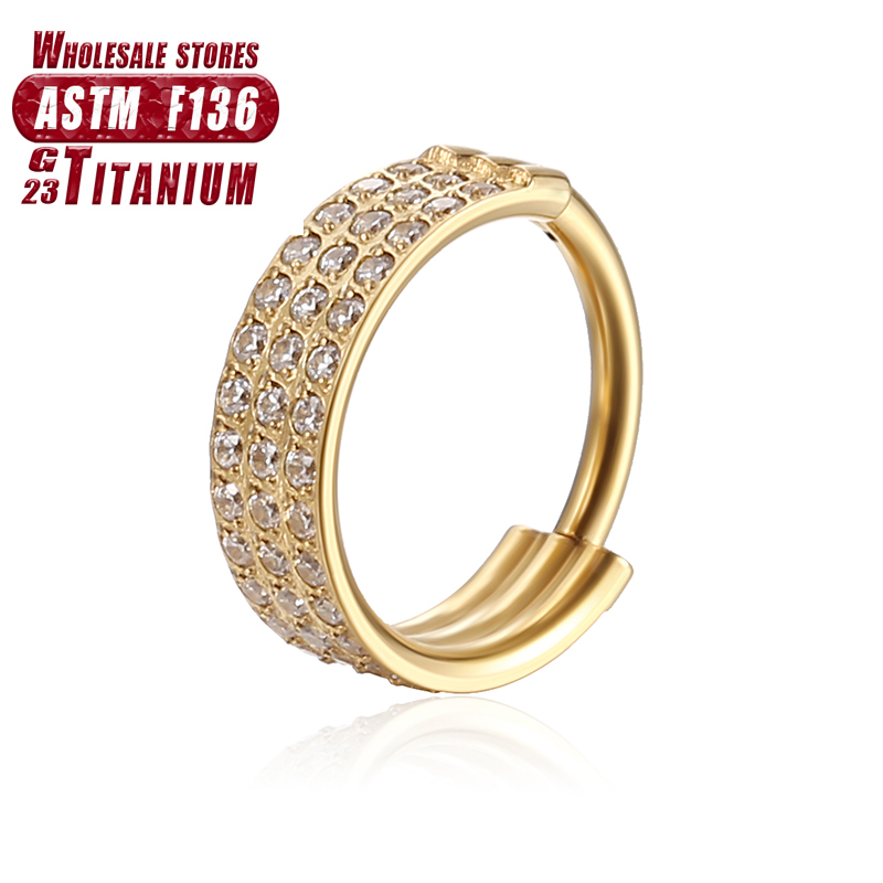 F136 التيتانيوم الأنف الدائري  - مراجعة Body Jewelry Implants وسعره