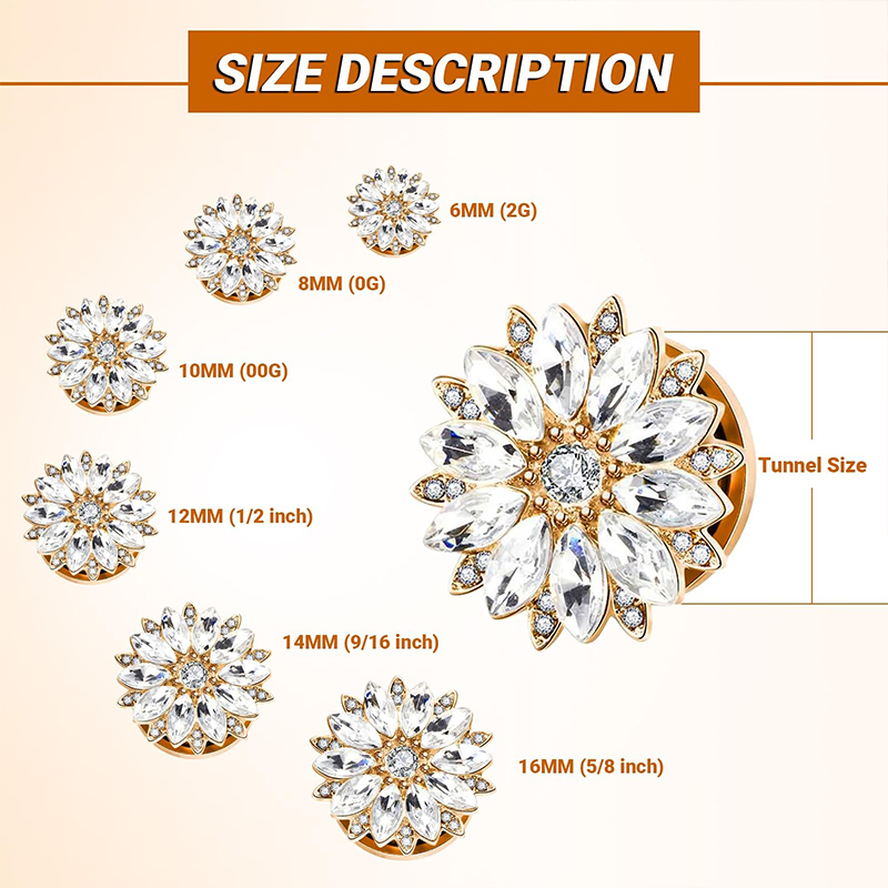 سدادات وأقراط الأذن من الفولاذ - مراجعة Body Jewelry Tunnels وسعره