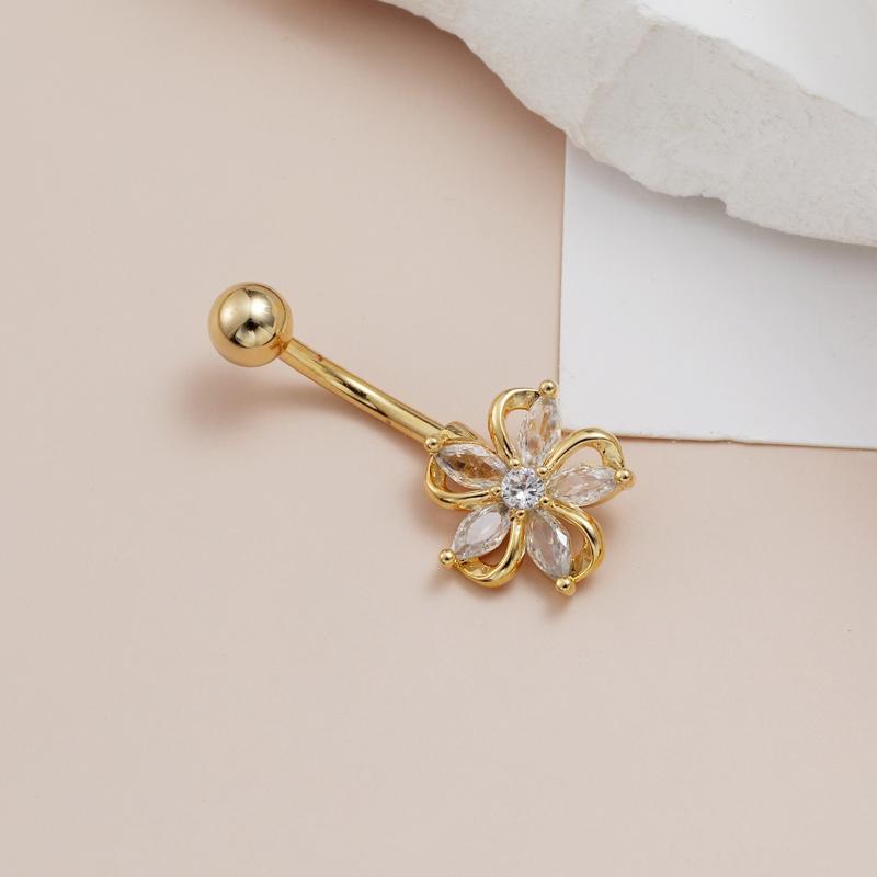 حلقة سرة البطن المتألقة من الف - مراجعة Body Jewelry Tunnels وسعره