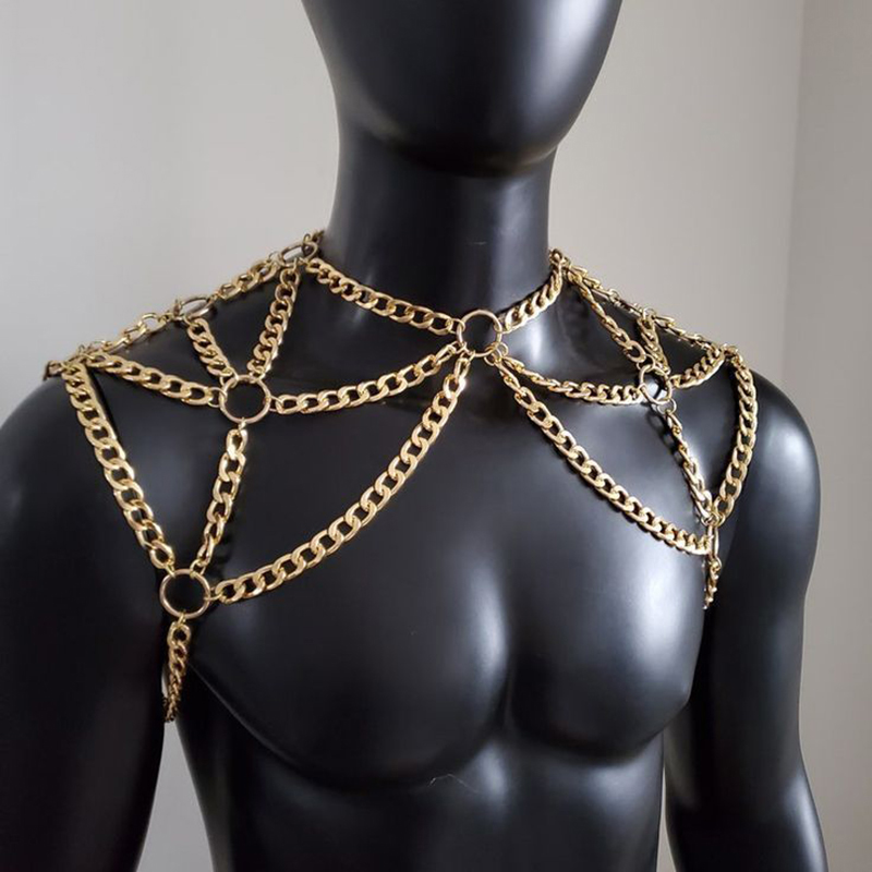 فاسق الرجال الكتف الجسم سلسلة  - مراجعة Body Jewelry Men وسعره
