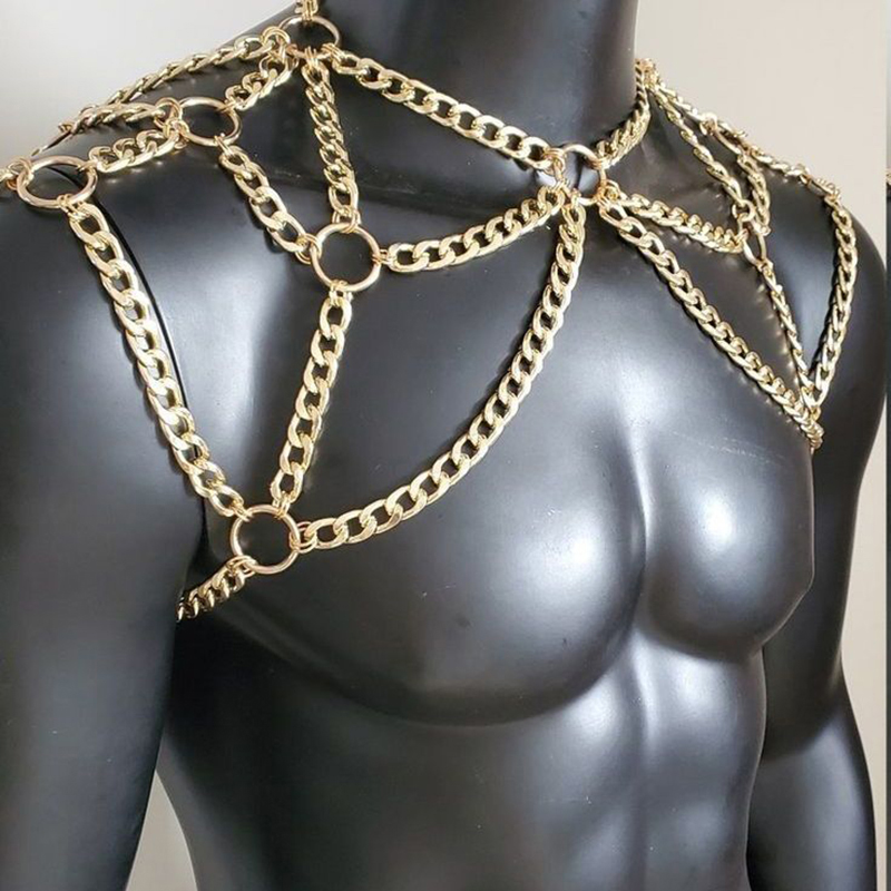فاسق الرجال الكتف الجسم سلسلة  - مراجعة Body Jewelry Men وسعره