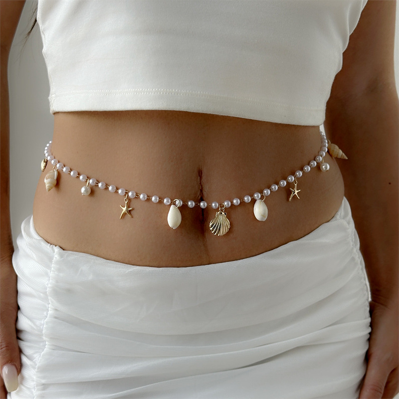 سلسلة خصر ذهبية اللون بتصميم أ - مراجعة Body Jewelry Wholesale وسعره