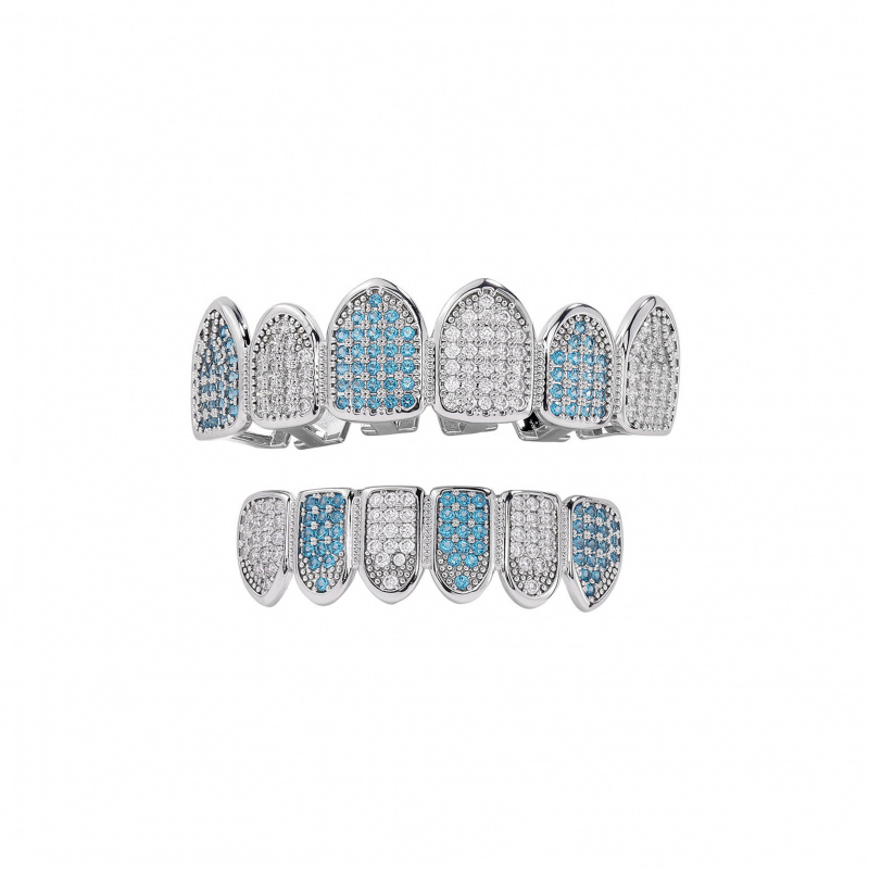 أطقم أسنان فاخرة جديدة مرصعة ب - مراجعة Body Jewelry Real Diamonds وسعره