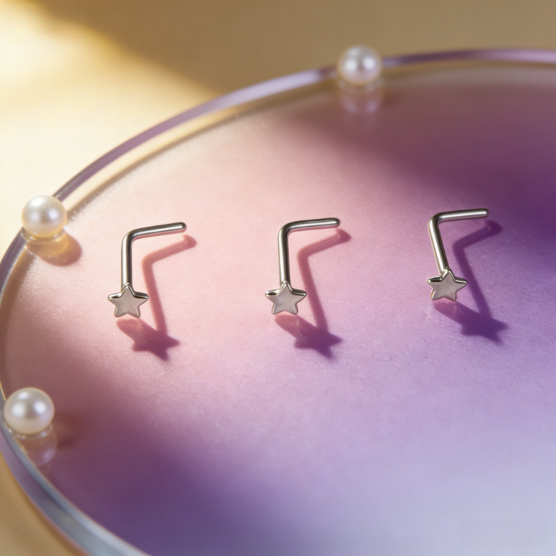 حلقة أنف نجمية من الفولاذ المق - مراجعة Body Jewelry Quality وسعره