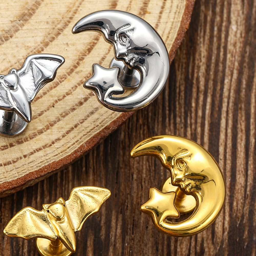 حلية أذن/شفة/أنف من التيتانيوم - مراجعة Body Jewelry Implants وسعره