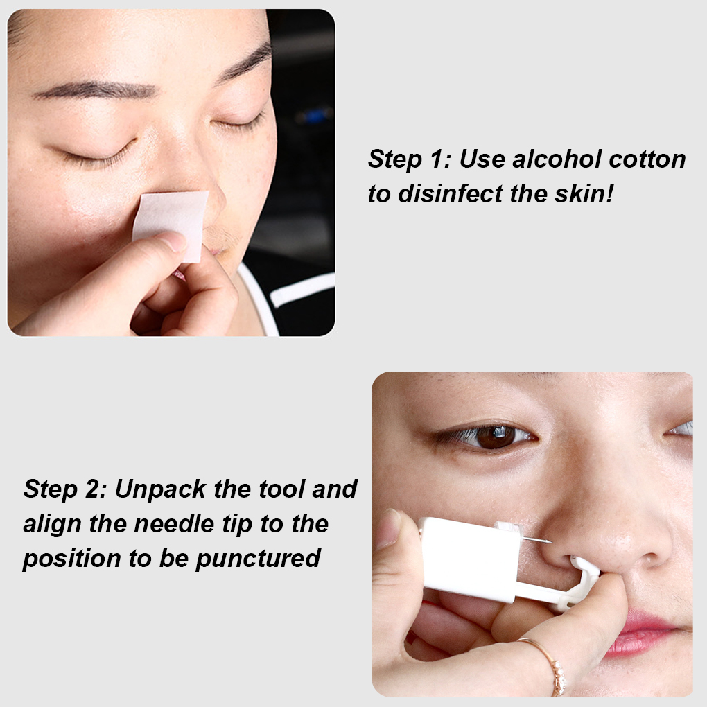ثقب أداة الأنف الأذن دليل ثقب  - مراجعة Body Jewelry Nose وسعره