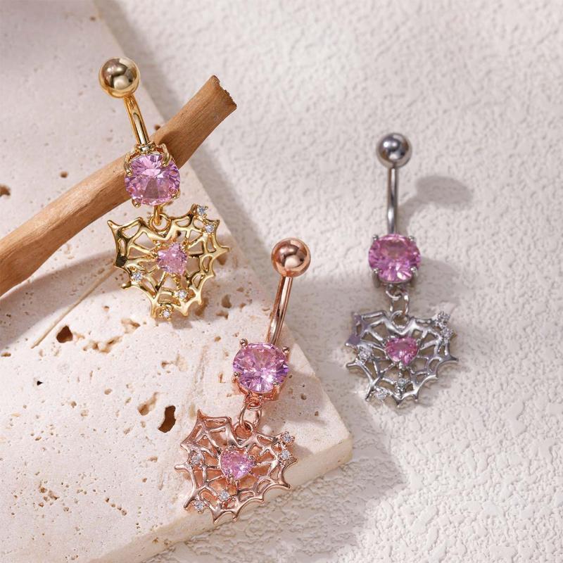 حلقة سرة البطن بتصميم قلب العن - مراجعة Body Jewelry Tunnels وسعره
