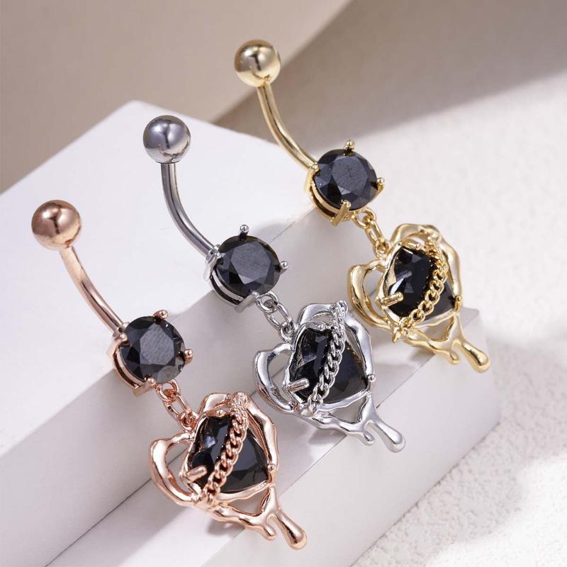حلقة سرة البطن بتصميم قلب العن - مراجعة Body Jewelry Tunnels وسعره