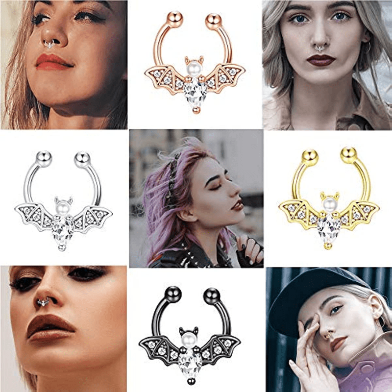 EVISPOL لطيف هالوين الخفافيش ف - مراجعة Body Jewelry Nose وسعره