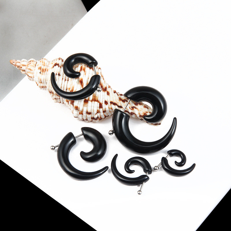 فاسق الأسود القبلية دوامة أقرا - مراجعة Body Jewelry Tunnels وسعره