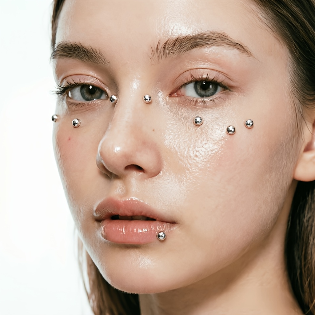 مجموعة من 4 قطع من الإكسسوارات - مراجعة Body Jewelry Nose وسعره